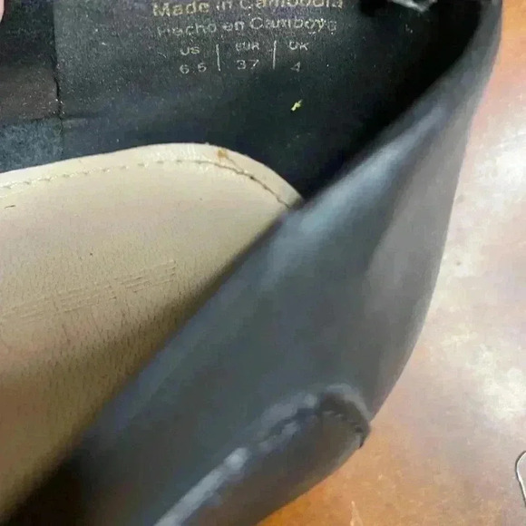 Aldo Women's Unyviel Casual Black Leather Flats Slip On Shoe Sz. US 6.5 preloved - Picture 8 of 8